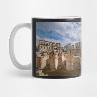 Roman amphitheater in Lecce, Italy Mug